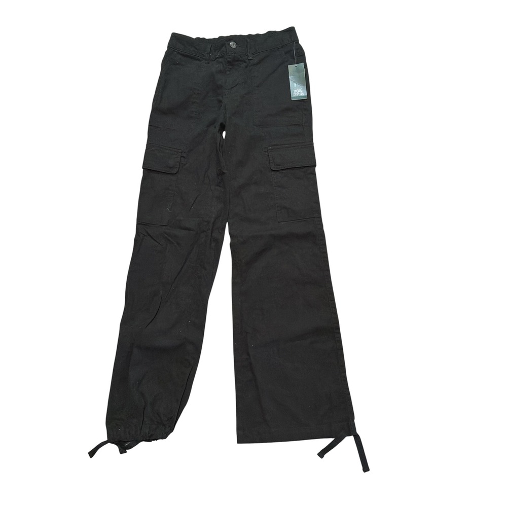 NWT Wild Fable Cargo Chino Jogger Pants Black Women's Size XS